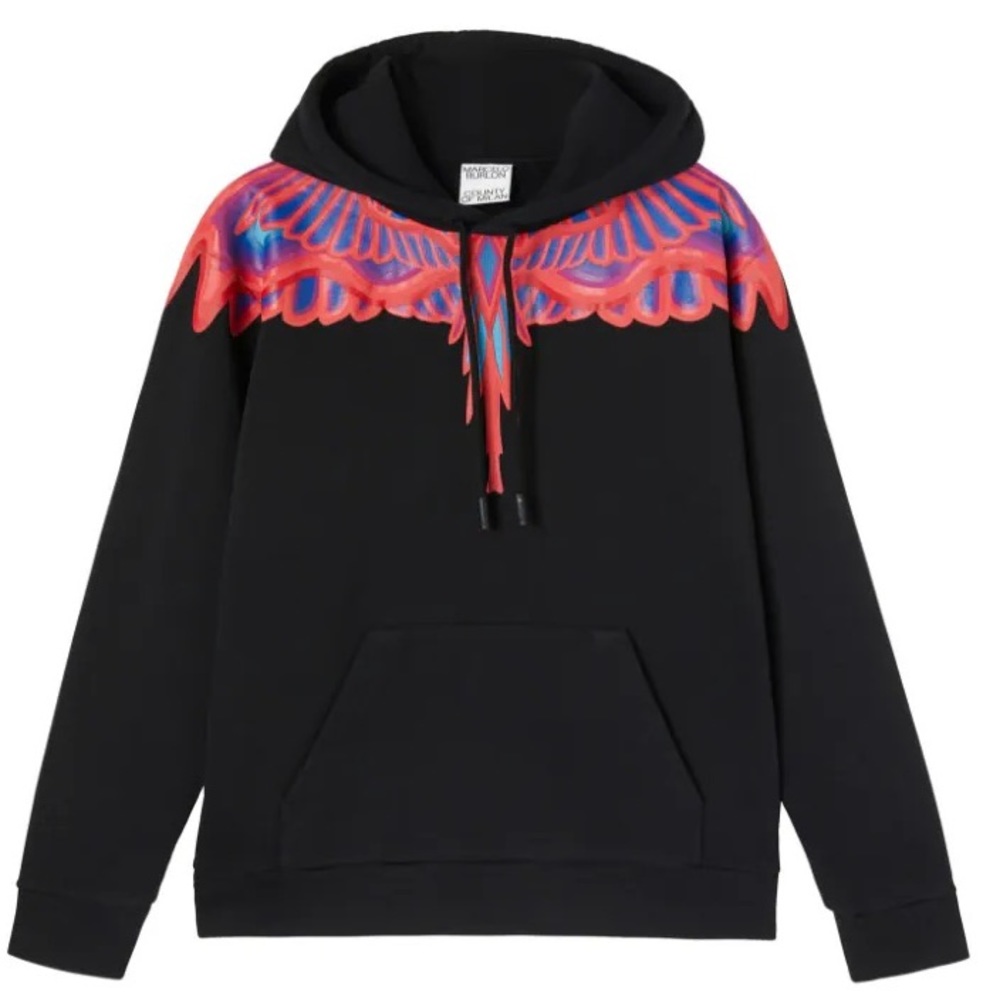 MARCELO BURLON
MAXIPOCKET CURVES WINGS COTTON HOODIE ONLY WORN ONCE